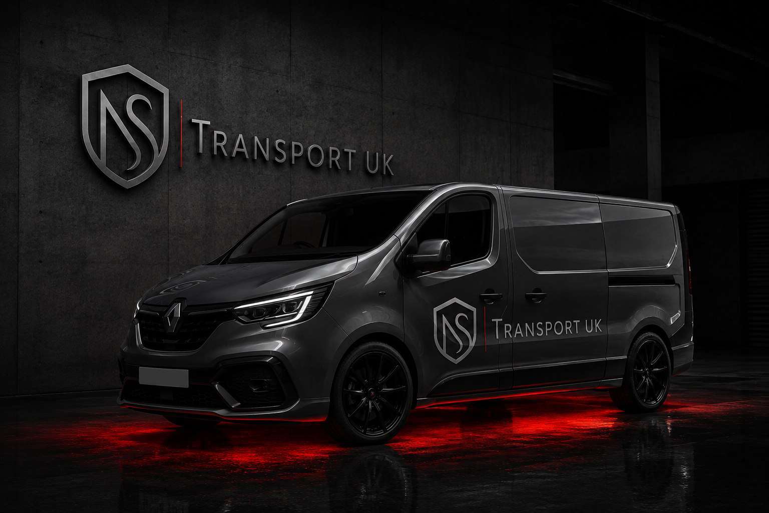 NS Transport UK dedicated courier vehicle